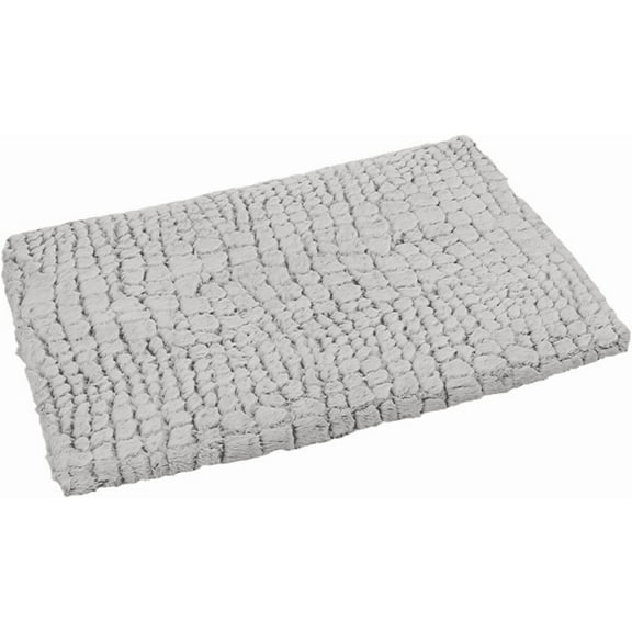 FORICOM Super Absorbent Microfiber Dog Door Mat for Muddy Paws, Non-Slip Washable Pet Rug, Quick Dry Chenille Entryway Carpet, Machine Washable Indoor Outdoor mat, Grey 19.6"x15.7"