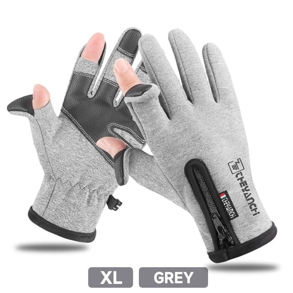 FORICOM Winter Gloves for Men & Women ,Waterproof 5-Layer Ski & Snow Gloves for Cold Weather with 10 Touchscreen Fingers,Suit for Running, Cycling, Biking, Hiking, Driving-XL (Gray)