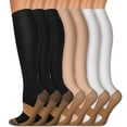 thumbnail image 1 of FORIEVIC Women Men Work Compression Over the Calf Socks 7 Pack, 1 of 6
