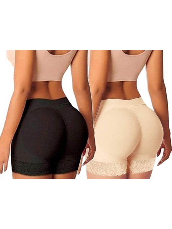 2 Pack Butt Lifter Padds Panties Bigger Butt Body Shaper Fake Butt Enhancer Underwear