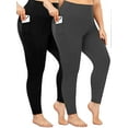 thumbnail image 1 of FORJOE Women's High Waist Yoga Pants with Pockets Plus Size Leggings with Pockets Tummy Control Workout Yoga Leggings, 1 of 6