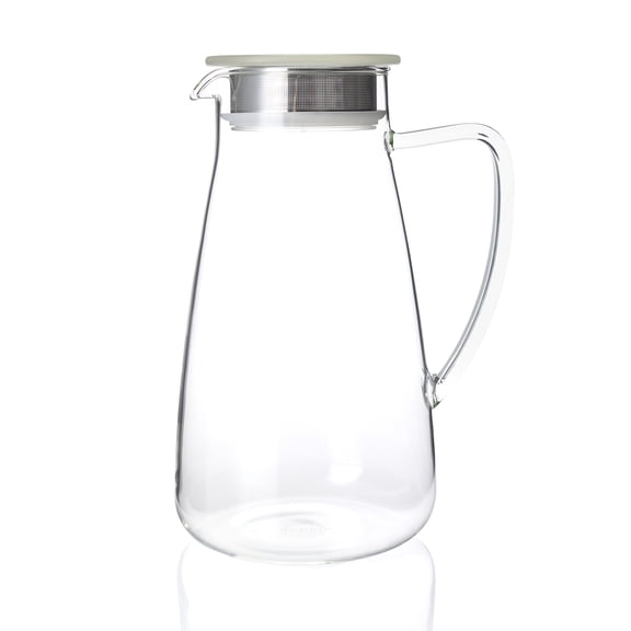 FORLIFE 838-A-ICE Flask Glass Jug Iced Tea Pitcher, 64 oz,