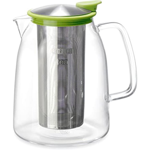 FORLIFE Mist Iced Tea Jug with Basket Infuser, 68-Ounce, Lime