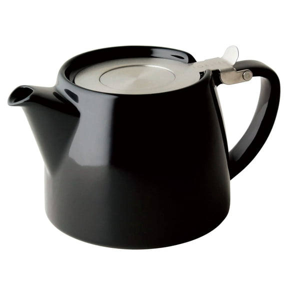 FORLIFE Stump Teapot with SLS Lid and Infuser, 18-Ounce, Black Graphite