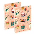 thumbnail image 1 of FORMRS 1-Subject Spiral Notebook 8" x 5" College Ruled 60 Refillable Sheet A5 Hard Cover, 2 Pack, Beige Christmas Snowman, 1 of 7