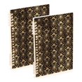 thumbnail image 1 of FORMRS 1-Subject Spiral Notebook 8" x 5" College Ruled 60 Refillable Sheet A5 Hard Cover, 2 Pack, Black Floral Pattern, 1 of 7