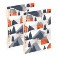 thumbnail image 1 of FORMRS 1-Subject Spiral Notebook 8" x 5" College Ruled 60 Refillable Sheet A5 Hard Cover, 2 Pack, Blue Snow Houses, 1 of 7