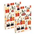 thumbnail image 1 of FORMRS 1-Subject Spiral Notebook 8" x 5" College Ruled 60 Refillable Sheet A5 Hard Cover, 2 Pack, Christmas Box Train, 1 of 7