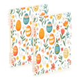 thumbnail image 1 of FORMRS 1-Subject Spiral Notebook 8" x 5" College Ruled 60 Refillable Sheet A5 Hard Cover, 2 Pack, Floral Easter Eggs, 1 of 7