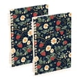 thumbnail image 1 of FORMRS 1-Subject Spiral Notebook 8" x 5" College Ruled 60 Refillable Sheet A5 Hard Cover, 2 Pack, Floral Raspberry Pattern, 1 of 7