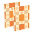 thumbnail image 1 of FORMRS 1-Subject Spiral Notebook 8" x 5" College Ruled 60 Refillable Sheet A5 Hard Cover, 2 Pack, Geometric Pattern, 1 of 7