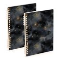 thumbnail image 1 of FORMRS 1-Subject Spiral Notebook 8" x 5" College Ruled 60 Refillable Sheet A5 Hard Cover, 2 Pack, Gray Sky Pattern, 1 of 7