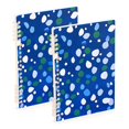 thumbnail image 1 of FORMRS 1-Subject Spiral Notebook 8" x 5" College Ruled 60 Refillable Sheet A5 Hard Cover, 2 Pack, Green Dots, 1 of 7