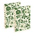 thumbnail image 1 of FORMRS 1-Subject Spiral Notebook 8" x 5" College Ruled 60 Refillable Sheet A5 Hard Cover, 2 Pack, Green Floral, 1 of 7