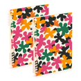 thumbnail image 1 of FORMRS 1-Subject Spiral Notebook 8" x 5" College Ruled 60 Refillable Sheet A5 Hard Cover, 2 Pack, Pink Floral Blooms, 1 of 7