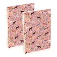 thumbnail image 1 of FORMRS 1-Subject Spiral Notebook 8" x 5" College Ruled 60 Refillable Sheet A5 Hard Cover, 2 Pack, Pink Floral Horses Pattern, 1 of 7