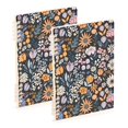 thumbnail image 1 of FORMRS 1-Subject Spiral Notebook 8" x 5" College Ruled 60 Refillable Sheet A5 Hard Cover, 2 Pack, Retro Mosaic Flowers Pattern, 1 of 7