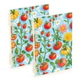 thumbnail image 1 of FORMRS 1-Subject Spiral Notebook 8" x 5" College Ruled 60 Refillable Sheet A5 Hard Cover, 2 Pack, Various Tomatoes, 1 of 7