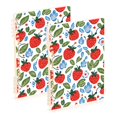thumbnail image 1 of FORMRS 1-Subject Spiral Notebook 8" x 5" College Ruled 60 Refillable Sheet A5 Hard Cover, 2 Pack, Vibrant Strawberries, 1 of 7