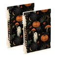 thumbnail image 1 of FORMRS 1-Subject Spiral Notebook 8" x 5" College Ruled 60 Refillable Sheet A5 Hard Cover, Autumn Ghost Pattern, 1 of 7