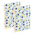 thumbnail image 1 of FORMRS 1-Subject Spiral Notebook 8" x 5" College Ruled 60 Refillable Sheet A5 Hard Cover, Blue Lemons Pattern, 1 of 7