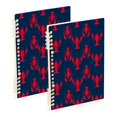 thumbnail image 1 of FORMRS 1-Subject Spiral Notebook 8" x 5" College Ruled 60 Refillable Sheet A5 Hard Cover, Blue Lobster Pattern, 1 of 7