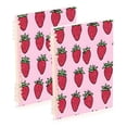 thumbnail image 1 of FORMRS 1-Subject Spiral Notebook 8" x 5" College Ruled 60 Refillable Sheet A5 Hard Cover, Cartoon Strawberry, 1 of 7