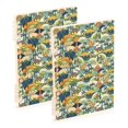 thumbnail image 1 of FORMRS 1-Subject Spiral Notebook 8" x 5" College Ruled 60 Refillable Sheet A5 Hard Cover, Colorful Cartoon Dinosaur Pattern, 1 of 7