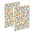 thumbnail image 1 of FORMRS 1-Subject Spiral Notebook 8" x 5" College Ruled 60 Refillable Sheet A5 Hard Cover, Colorful Cartoon Flowers, 1 of 7