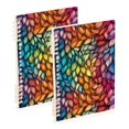 thumbnail image 1 of FORMRS 1-Subject Spiral Notebook 8" x 5" College Ruled 60 Refillable Sheet A5 Hard Cover, Colorful Dragon Scales Pattern, 1 of 7