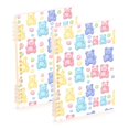 thumbnail image 1 of FORMRS 1-Subject Spiral Notebook 8" x 5" College Ruled 60 Refillable Sheet A5 Hard Cover, Colorful Gummy Bears Pattern, 1 of 7