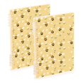 thumbnail image 1 of FORMRS 1-Subject Spiral Notebook 8" x 5" College Ruled 60 Refillable Sheet A5 Hard Cover, Cute Bee Pattern, 1 of 7