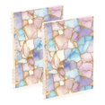 thumbnail image 1 of FORMRS 1-Subject Spiral Notebook 8" x 5" College Ruled 60 Refillable Sheet A5 Hard Cover, Elegant Marble Pattern, 1 of 7