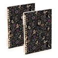 thumbnail image 1 of FORMRS 1-Subject Spiral Notebook 8" x 5" College Ruled 60 Refillable Sheet A5 Hard Cover, Floral Dragon Pattern, 1 of 7
