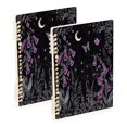 thumbnail image 1 of FORMRS 1-Subject Spiral Notebook 8" x 5" College Ruled 60 Refillable Sheet A5 Hard Cover, Gothic Floral Print, 1 of 7