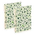 thumbnail image 1 of FORMRS 1-Subject Spiral Notebook 8" x 5" College Ruled 60 Refillable Sheet A5 Hard Cover, Green Triangles Pattern, 1 of 7