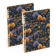 thumbnail image 1 of FORMRS 1-Subject Spiral Notebook 8" x 5" College Ruled 60 Refillable Sheet A5 Hard Cover, Halloween Houses Pattern, 1 of 7