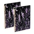 thumbnail image 1 of FORMRS 1-Subject Spiral Notebook 8" x 5" College Ruled 60 Refillable Sheet A5 Hard Cover, Light Purple Flowers, 1 of 7