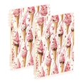 thumbnail image 1 of FORMRS 1-Subject Spiral Notebook 8" x 5" College Ruled 60 Refillable Sheet A5 Hard Cover, Pink Ice Cream Pattern, 1 of 7