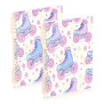 thumbnail image 1 of FORMRS 1-Subject Spiral Notebook 8" x 5" College Ruled 60 Refillable Sheet A5 Hard Cover, Pink Skates, 1 of 7