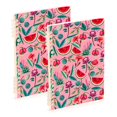 thumbnail image 1 of FORMRS 1-Subject Spiral Notebook 8" x 5" College Ruled 60 Refillable Sheet A5 Hard Cover, Pink Tropical Pattern, 1 of 7