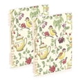 thumbnail image 1 of FORMRS 1-Subject Spiral Notebook 8" x 5" College Ruled 60 Refillable Sheet A5 Hard Cover, Purple Birds Teapots, 1 of 7