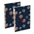 thumbnail image 1 of FORMRS 1-Subject Spiral Notebook 8" x 5" College Ruled 60 Refillable Sheet A5 Hard Cover, Starry Fireworks Pattern, 1 of 7