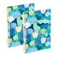 thumbnail image 1 of FORMRS 1-Subject Spiral Notebook 8" x 5" College Ruled 60 Refillable Sheet A5 Hard Cover, Vibrant Cat Pattern, 1 of 7