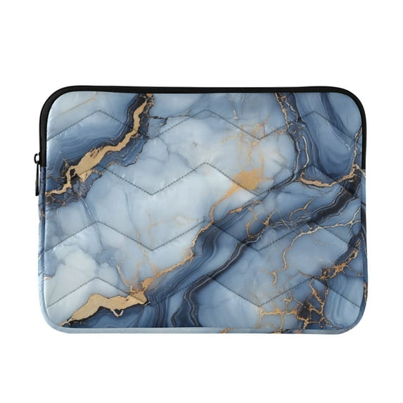 FORMRS 13-13.3 inch Laptop Sleeve Case Soft Carrying Quilted Computer Bag Cover, Abstract Marble Pattern