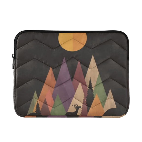 FORMRS 13-13.3 inch Laptop Sleeve Case Soft Carrying Quilted Computer Bag Cover, Abstract Mountain