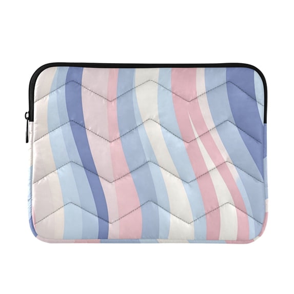 FORMRS 13-13.3 inch Laptop Sleeve Case Soft Carrying Quilted Computer Bag Cover, Abstract Pink