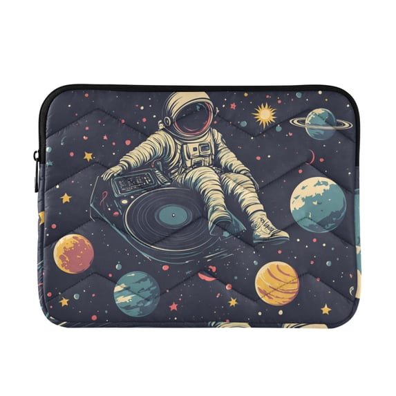 FORMRS 13-13.3 inch Laptop Sleeve Case Soft Carrying Quilted Computer Bag Cover, Astronaut Space