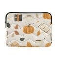 thumbnail image 1 of FORMRS 13"-13.3" Laptop Sleeve Protective Case Soft Carrying Quilted Computer Bag Cover, Beige Fall Pumpkin, 1 of 7