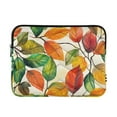 thumbnail image 1 of FORMRS 13-13.3 inch Laptop Sleeve Case Soft Carrying Quilted Computer Bag Cover, Beige Leaves, 1 of 7